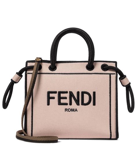 fendi roma mini canvas tote|Fendi totes lowest price.